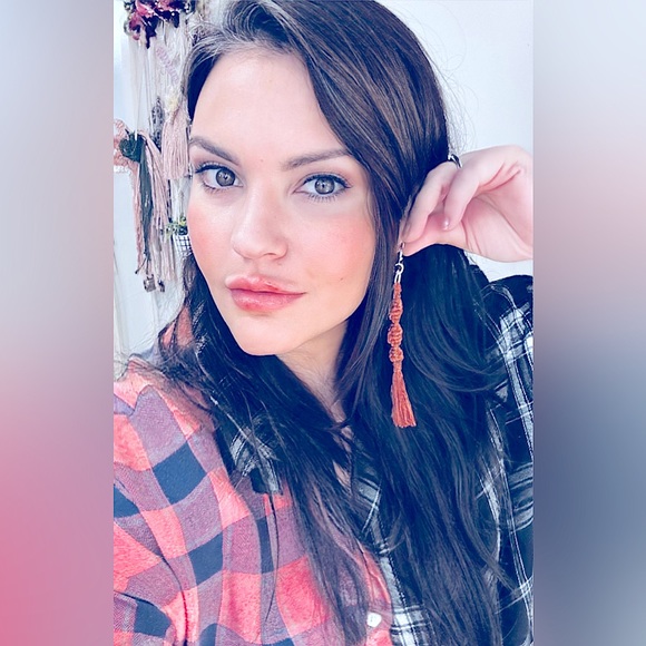 NEW »-»FaNcY MoDeRn MaCrAmE EaRrInGS«HaNdCrAfTeD »ClAsSiC bOhO sTyLe« ALL CöLöRs - Picture 3 of 16